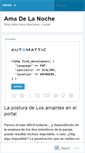 Mobile Screenshot of amadelanoche.wordpress.com