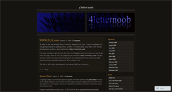 Desktop Screenshot of 4letternoob.wordpress.com