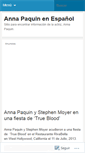 Mobile Screenshot of annapaquines.wordpress.com