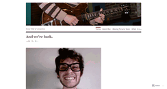 Desktop Screenshot of alanparkermusic.wordpress.com