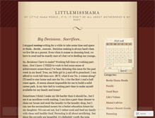 Tablet Screenshot of littlemissmama.wordpress.com