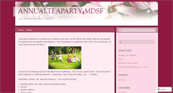 Desktop Screenshot of annualteaparty4mdsf.wordpress.com