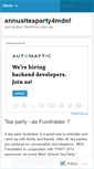 Mobile Screenshot of annualteaparty4mdsf.wordpress.com