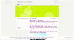 Desktop Screenshot of hotarulnestatornic.wordpress.com