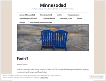 Tablet Screenshot of minnesodad.wordpress.com