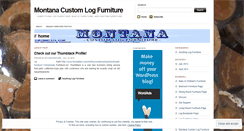 Desktop Screenshot of mtlogfurniture.wordpress.com