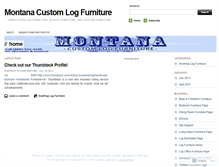 Tablet Screenshot of mtlogfurniture.wordpress.com