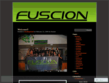 Tablet Screenshot of fuscion.wordpress.com