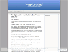 Tablet Screenshot of hospicemind.wordpress.com
