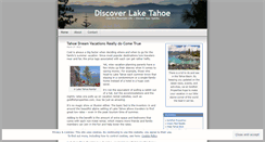 Desktop Screenshot of discovertahoe.wordpress.com