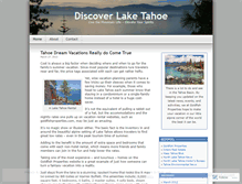 Tablet Screenshot of discovertahoe.wordpress.com