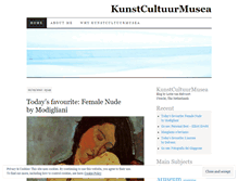 Tablet Screenshot of kunstcultuurmusea.wordpress.com
