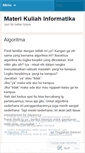 Mobile Screenshot of materiinformatika.wordpress.com