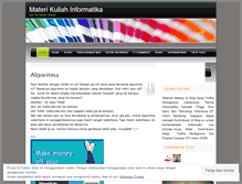 Tablet Screenshot of materiinformatika.wordpress.com