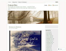 Tablet Screenshot of coramdeo2.wordpress.com