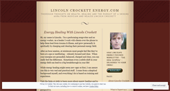 Desktop Screenshot of lincolncrockett.wordpress.com