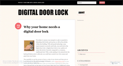 Desktop Screenshot of digitaldoorlock123.wordpress.com