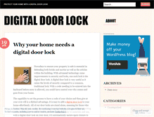 Tablet Screenshot of digitaldoorlock123.wordpress.com