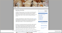 Desktop Screenshot of morningaftermeal.wordpress.com
