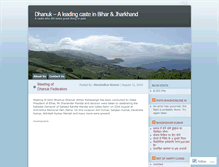 Tablet Screenshot of dhanuk.wordpress.com