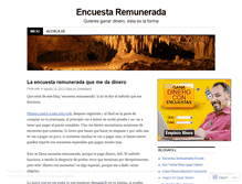 Tablet Screenshot of encuestaremunerada1.wordpress.com