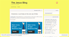 Desktop Screenshot of jesusblogger.wordpress.com