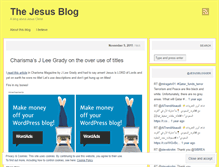 Tablet Screenshot of jesusblogger.wordpress.com