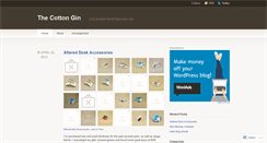 Desktop Screenshot of cottongindesign.wordpress.com