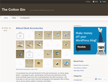 Tablet Screenshot of cottongindesign.wordpress.com