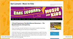 Desktop Screenshot of earlleonardmusicforkids.wordpress.com