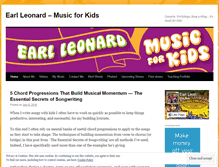 Tablet Screenshot of earlleonardmusicforkids.wordpress.com
