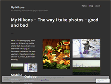 Tablet Screenshot of mynikons.wordpress.com