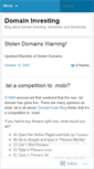 Mobile Screenshot of domaininvesting.wordpress.com