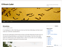 Tablet Screenshot of 8hourslater.wordpress.com