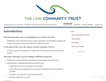 Tablet Screenshot of linkcommunitytrust.wordpress.com