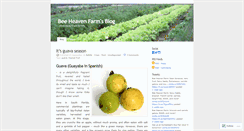Desktop Screenshot of beeheavenfarm.wordpress.com