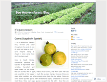 Tablet Screenshot of beeheavenfarm.wordpress.com