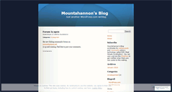 Desktop Screenshot of mountshannon.wordpress.com