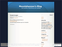 Tablet Screenshot of mountshannon.wordpress.com