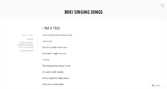 Desktop Screenshot of bukisingingsongs.wordpress.com