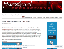 Tablet Screenshot of marzgurl.wordpress.com
