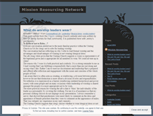 Tablet Screenshot of missionresourcing.wordpress.com