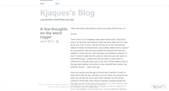 Desktop Screenshot of kjaques.wordpress.com