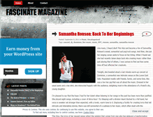 Tablet Screenshot of fascinatemagazine.wordpress.com