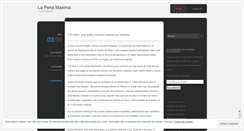 Desktop Screenshot of lapenamaxima.wordpress.com