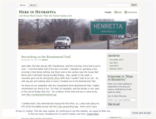 Tablet Screenshot of hereinhenrietta.wordpress.com