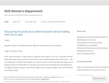 Tablet Screenshot of nuswomens.wordpress.com