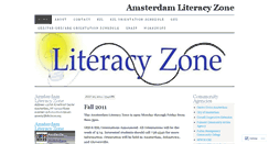 Desktop Screenshot of amsterdamliteracyzone.wordpress.com