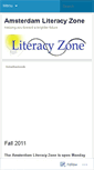 Mobile Screenshot of amsterdamliteracyzone.wordpress.com