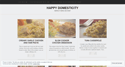 Desktop Screenshot of happydomesticity.wordpress.com